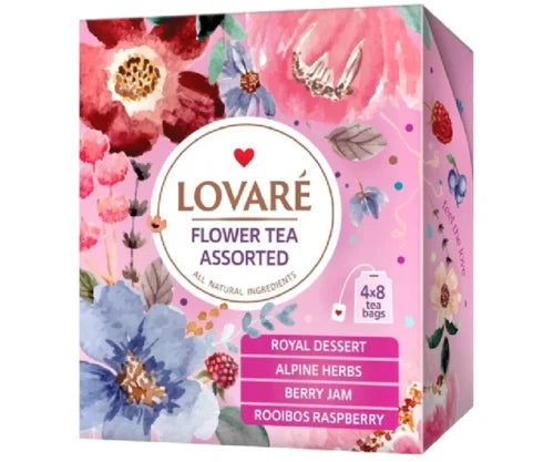 Lovare Flower Tea Assorted Collection 32 Bags