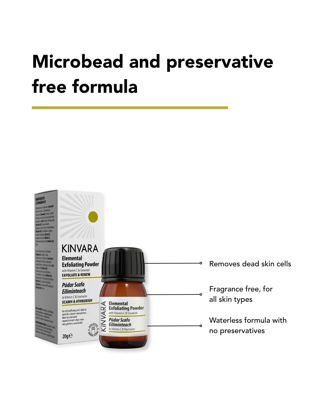 Kinvara Skincare Elemental Exfoliating Powder 20g