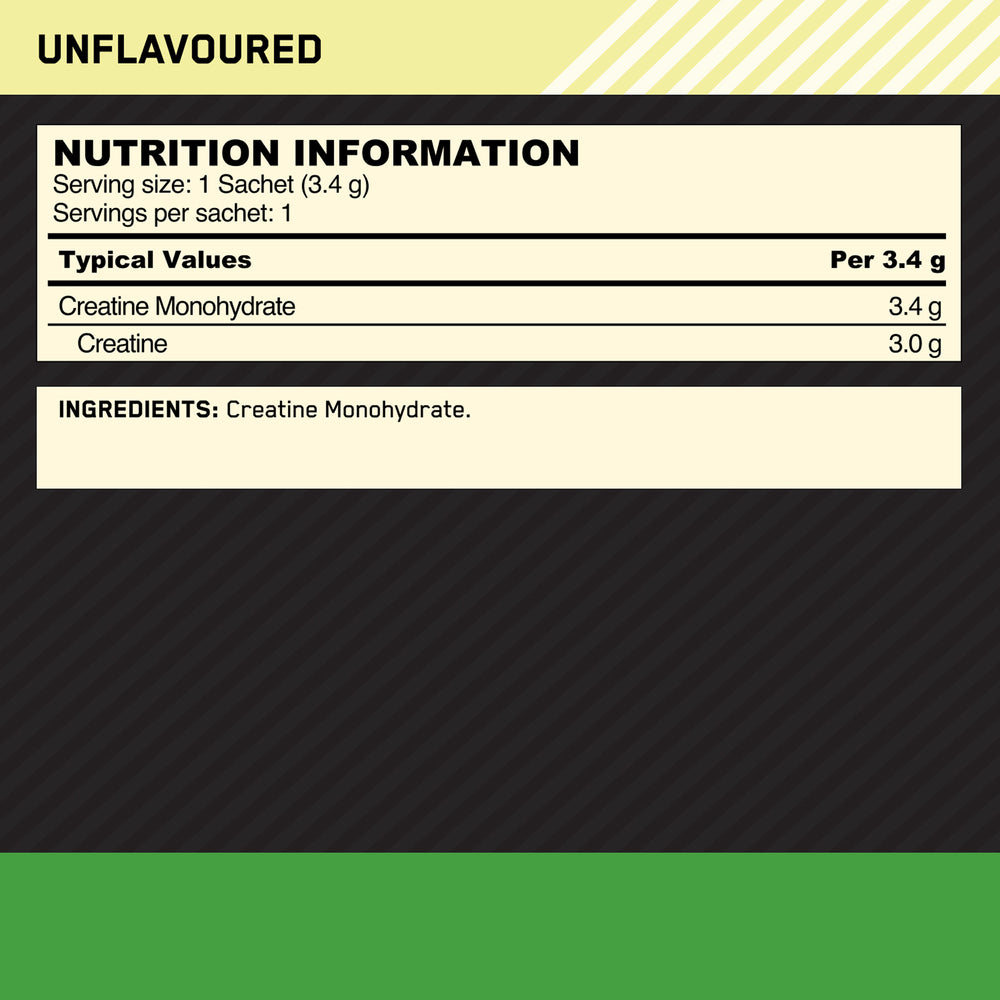 Optimum Nutrition Creatine Powder 10 Sachet Unflavoured 3.4g * 10