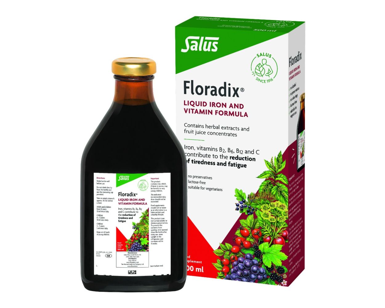 Floradix Liquid Iron Formula 500ml