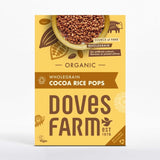 Doves Organic Wholegrain Cocoa Rice Pops Gluten Free 300g