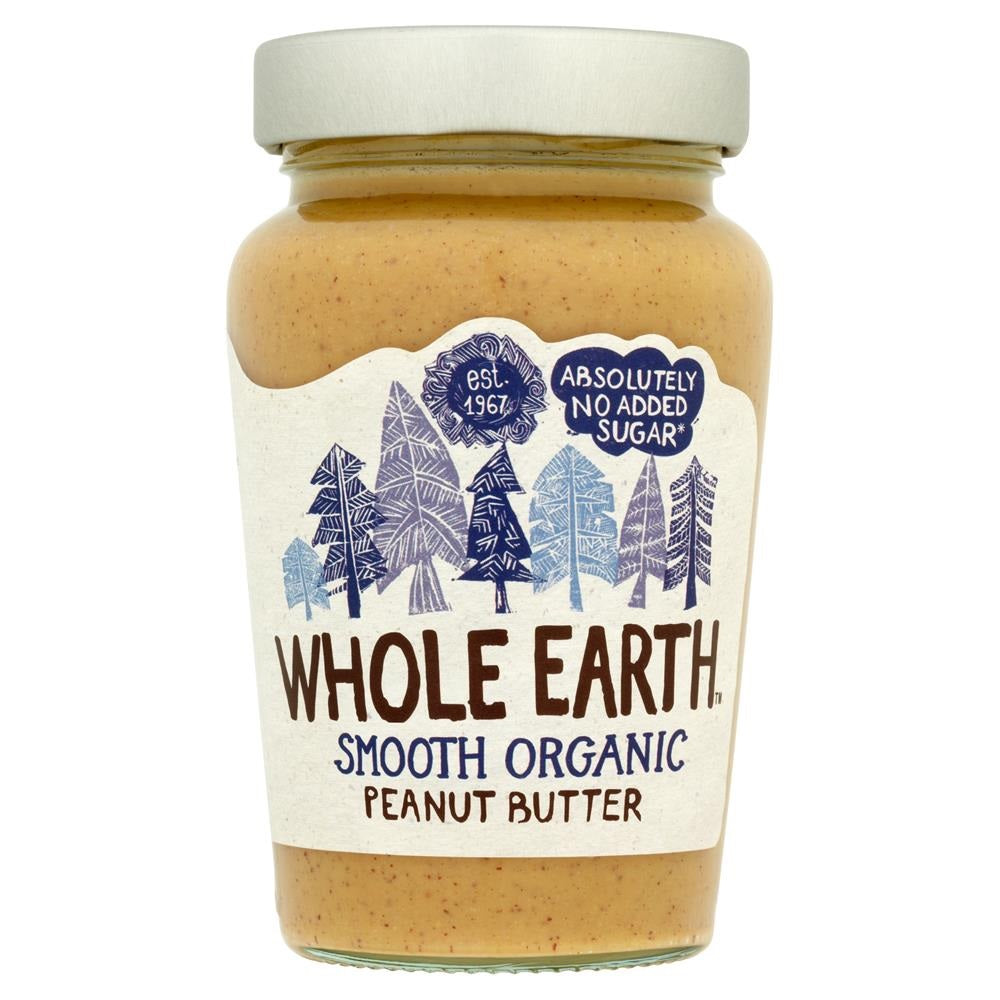 Whole Earth Organic Smooth Peanut Butter 340g