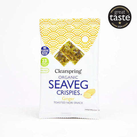 Clearspring Organic Seaveg Crispies Ginger Gluten Free 4g