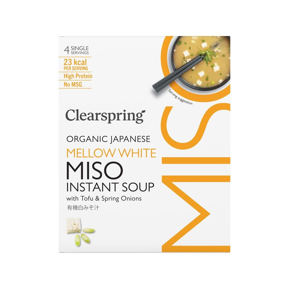 Clearspring Organic Instant Miso Soup Mellow White 4x8g
