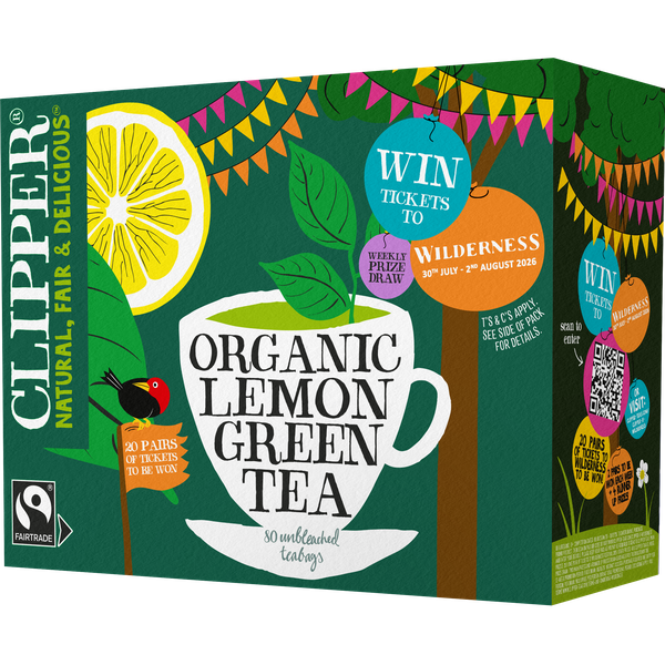 Clipper Organic Green Tea & Lemon Fair Trade 80 Bags