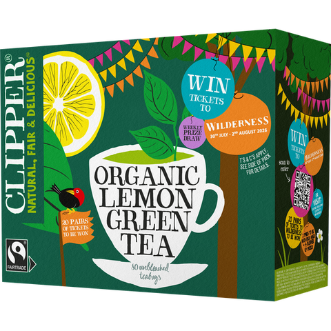 Clipper Organic Green Tea & Lemon Fair Trade 80 Bags