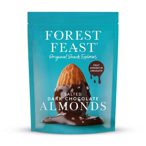 Forest Feast Salted Dark Chocolate Almonds 120g