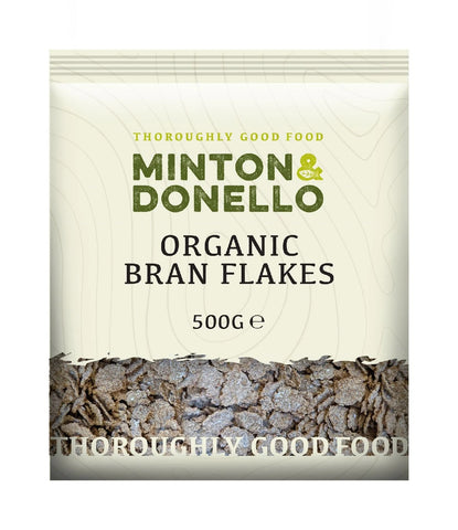 Minton & Donello Organically Grown Bran Flakes 500g