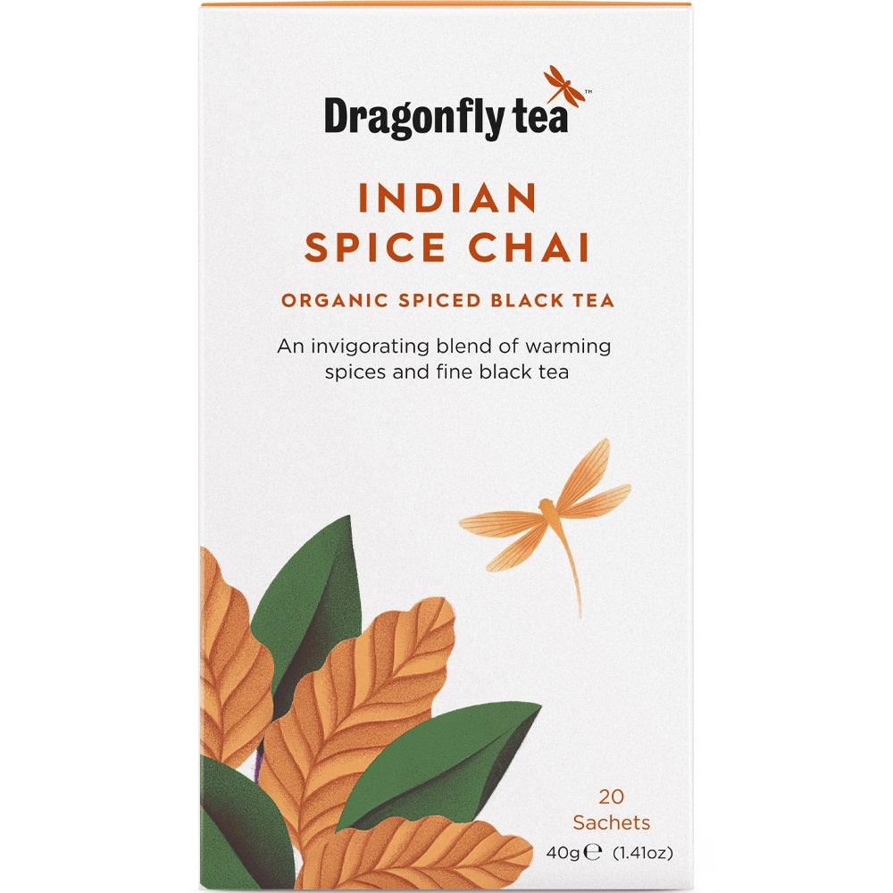 Dragonfly Tea Organic Traditional Indian Chai 20 Bags
