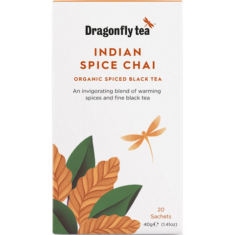Dragonfly Tea Organic Traditional Indian Chai 20 Bags
