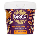 Biona Organic Peanut Butter Crunchy Salt 1kg