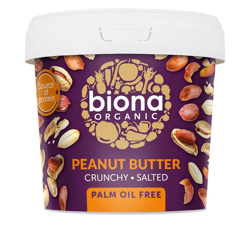 Biona Organic Peanut Butter Crunchy Salt 1kg