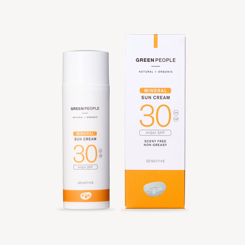 Green People Mineral Sun Cream Scent Free SPF30 50ml
