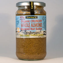 Carleys Organic Almond Butter Roasted Crunchy 425g