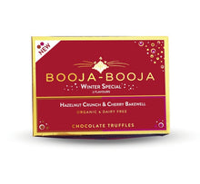 Booja Booja Organic Winter Special Hazelnut Crunch & Cherry Bakewell 92g
