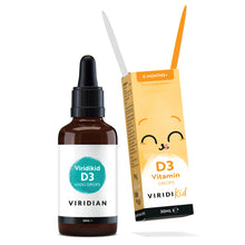 Viridian Viridikid Vitamin D3 400iu Drops 30ml.