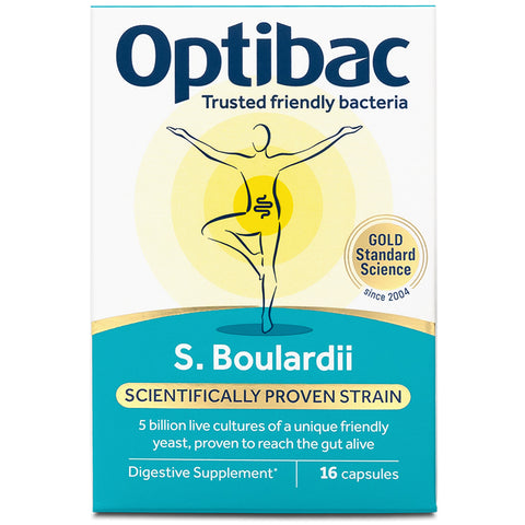 Optibac Saccharomyces Boulardii Probiotic 16 Caps