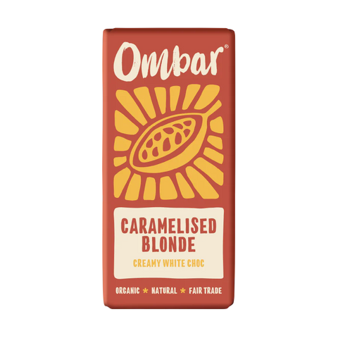 Ombar Organic Blonde Caramelised White Choco Bar 70g Vegan