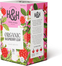 Heath & Heather Organic Raspberry Leaf Tea 20 Bags