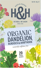 Heath & Heather Organic Dandelion Burdock & Hawthorn Tea 20 Bags