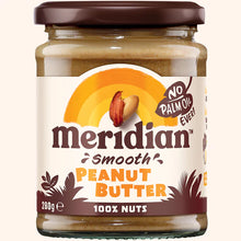 Meridian Organic Peanut Butter Smooth No Salt 100% Nuts 280G