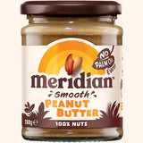 Meridian Organic Peanut Butter Smooth No Salt 100% Nuts 280G