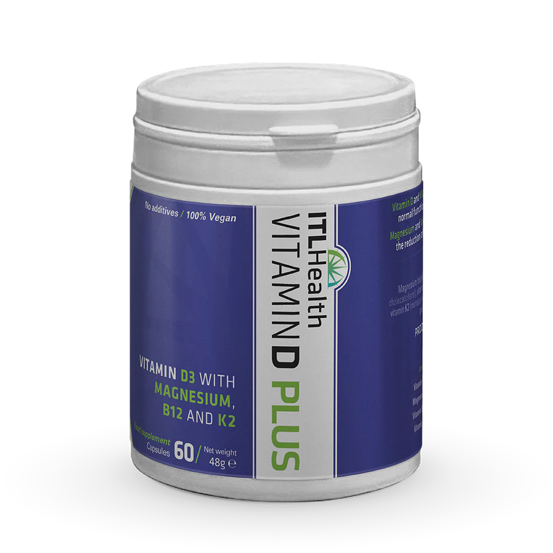 Vital Vitamin D Plus With Magnesium, B12 & K2 60Caps