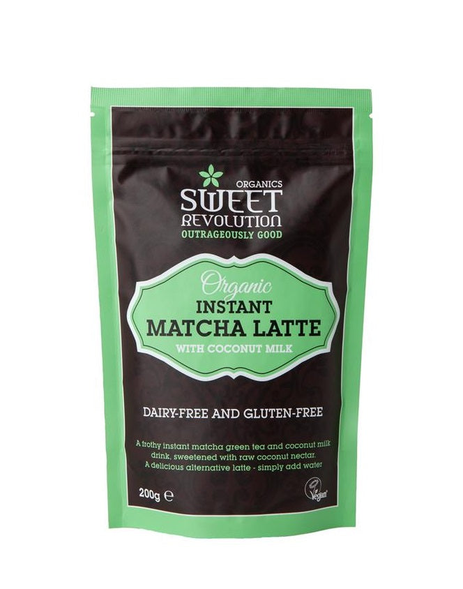 Sweet Revolution Organic Matcha Latte 200g GF Vegan