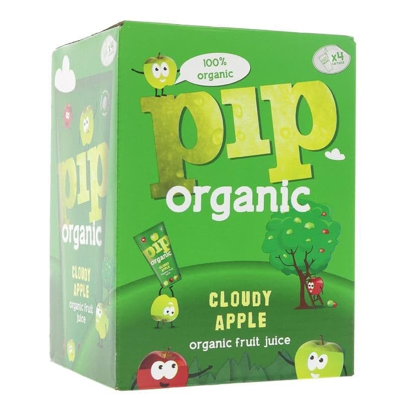Pip Organic Kids Cloudy Apple Fruit Juice 4x180ml