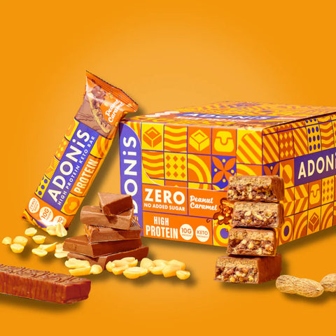 Adonis Caramel Peanut Keto Protein Bar 45g