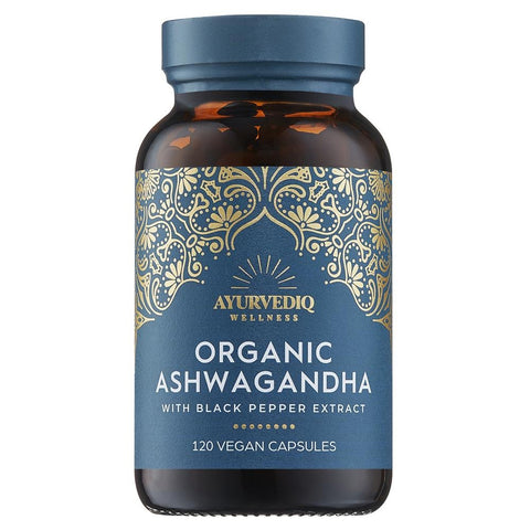 Ayurvediq Wellness	Organic Ashwaganda & Black Pepper Extract 120caps