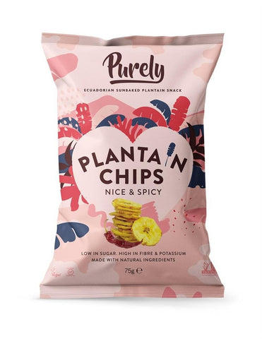 Purely Nice & Spicy Plantain Chips 75g