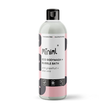 Miniml Bodywash & Bubble Bath Pink Grapefruit & Aloe Vera 500ml