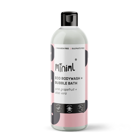 Miniml Bodywash & Bubble Bath Pink Grapefruit & Aloe Vera 500ml
