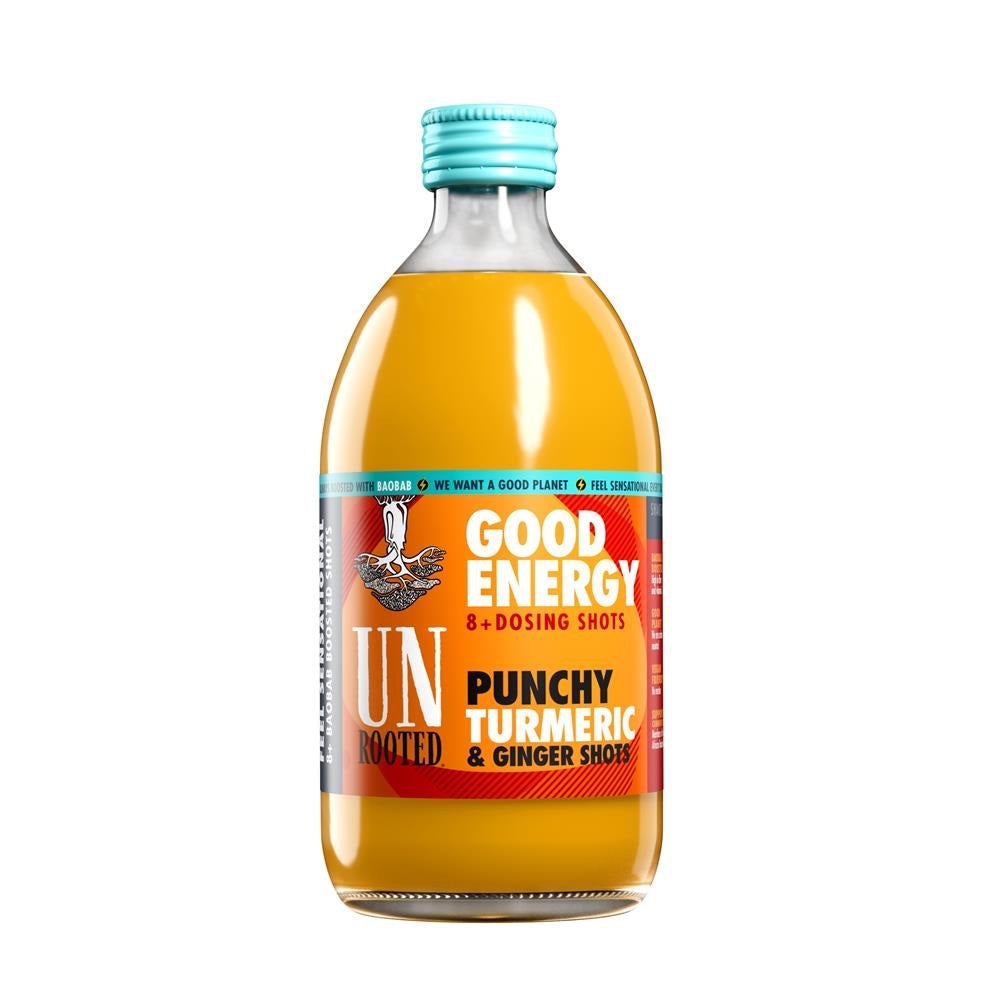Unrooted	Punchy Turmeric Ginger 8 Dose Bottle 500ml