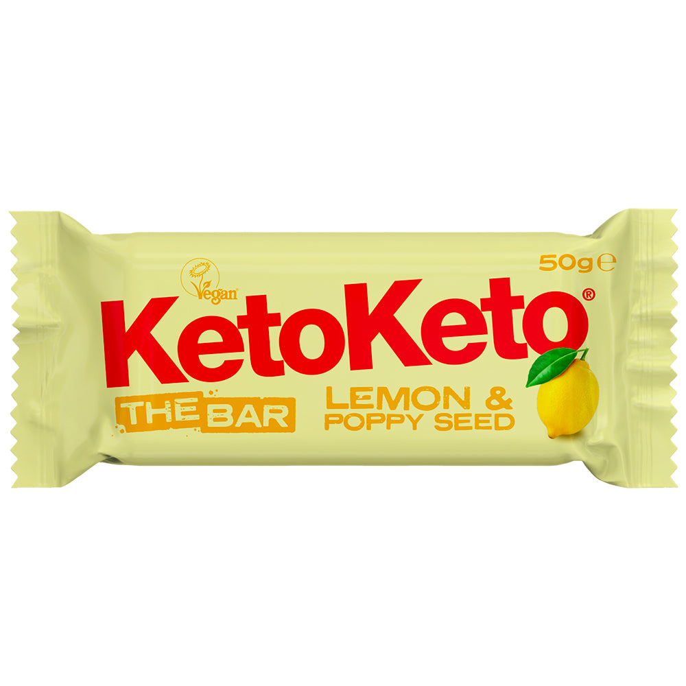 KetoKeto Lemon Poppy Seed Bar 50g