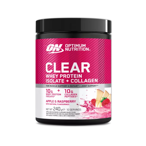 Optimum Nutrition Clear Whey + Collagen Apple Raspberry 240g