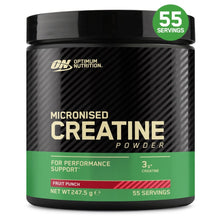 Optimum Nutrition Fruit Punch Micronised Creatine Powder 247.5g