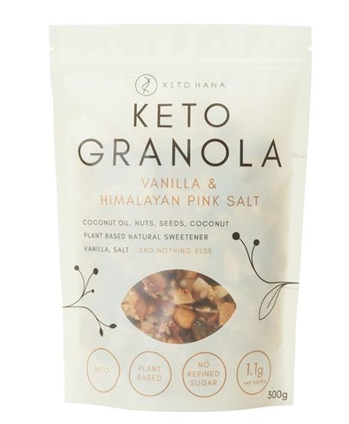 Keto Hana Vanilla & Pink Himalayan Keto Granola 300g