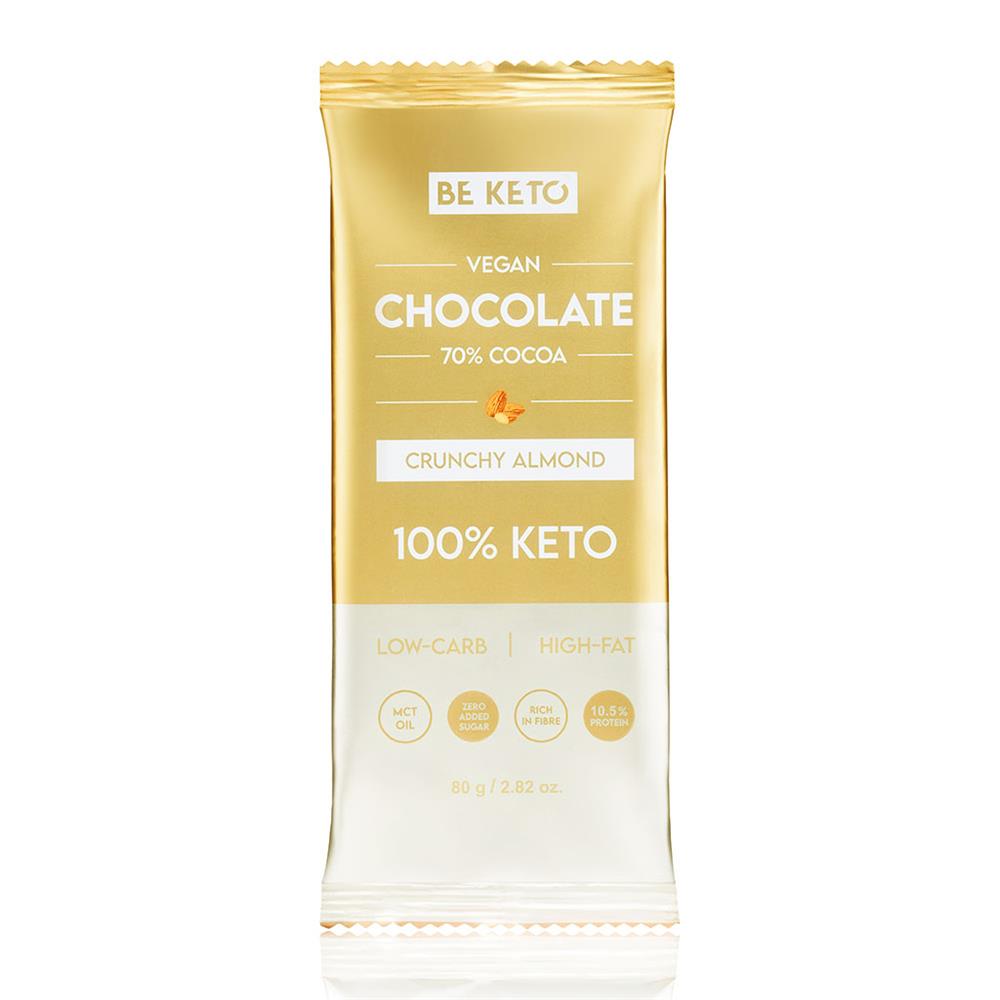 BeKeto Keto Chocolate Crunchy Almond 80g