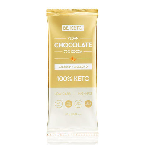 BeKeto Keto Chocolate Crunchy Almond 80g