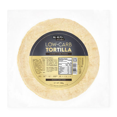 BeKeto Keto Low Carb Tortilla Wraps 160g