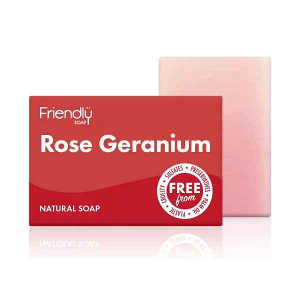 Friendly Soap Rose & Geranium Bar 95g