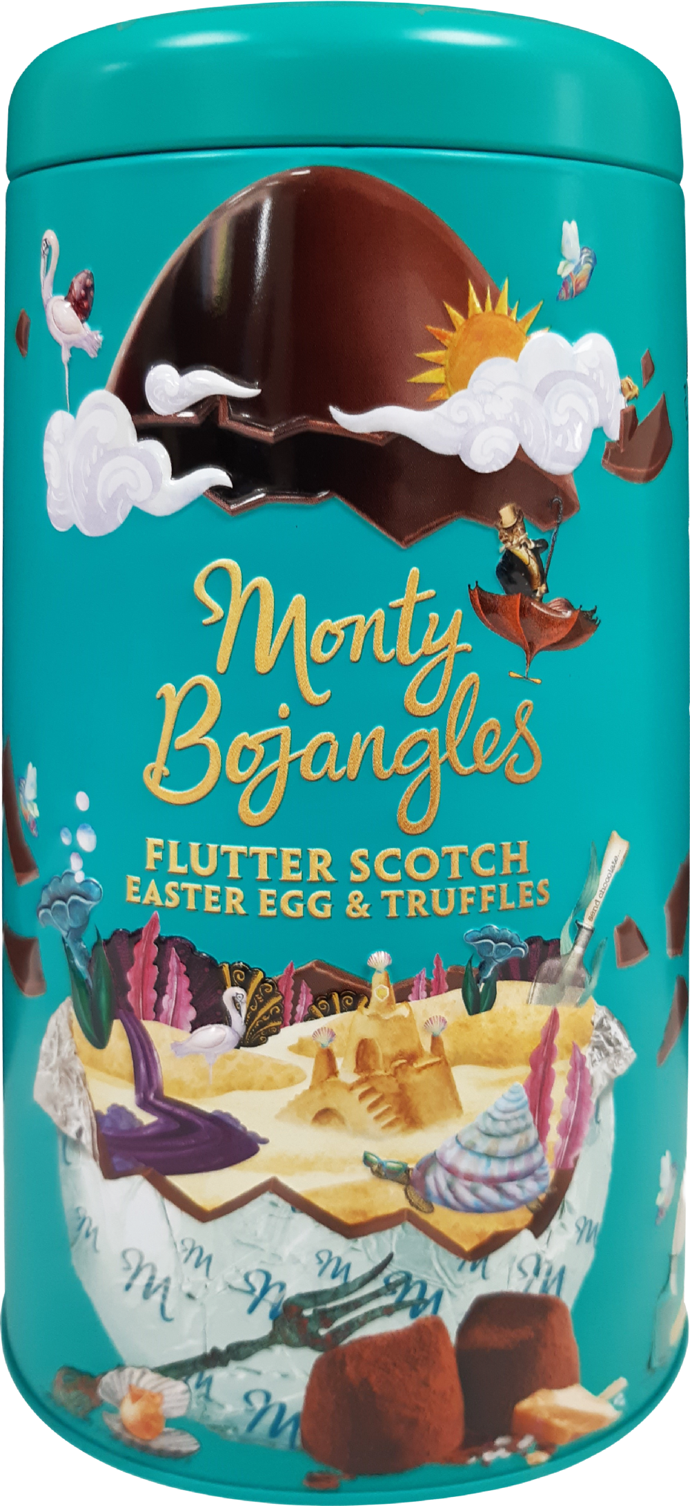 Monty Bojangles Flutter Scotch Easter Egg Tin 175G
