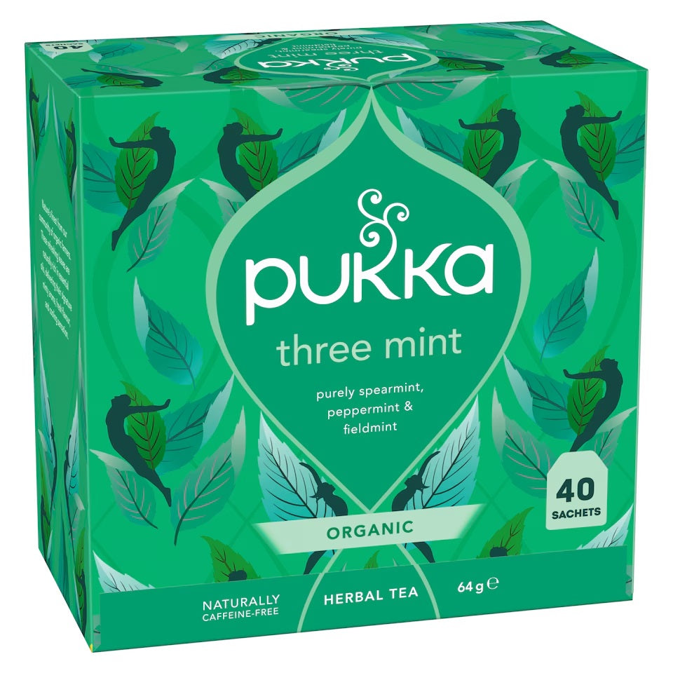 Pukka Organic Three Mint Tea 40 Bags