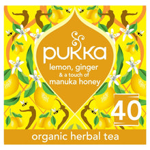 Pukka Organic Lemon, Ginger & Manuka Honey Tea 40 Bags