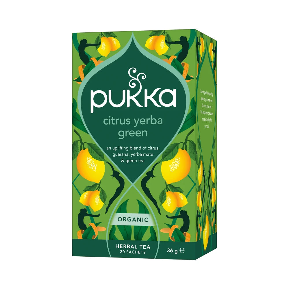 Pukka Tea Organic Citrus Yerba Green 20bags