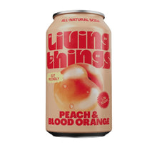 Living Things Peach & Blood Orange Soda 330ml
