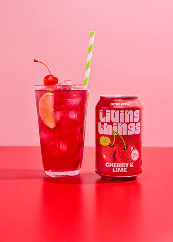 Living Things Cherry & Lime Prebiotic Soda 330ml