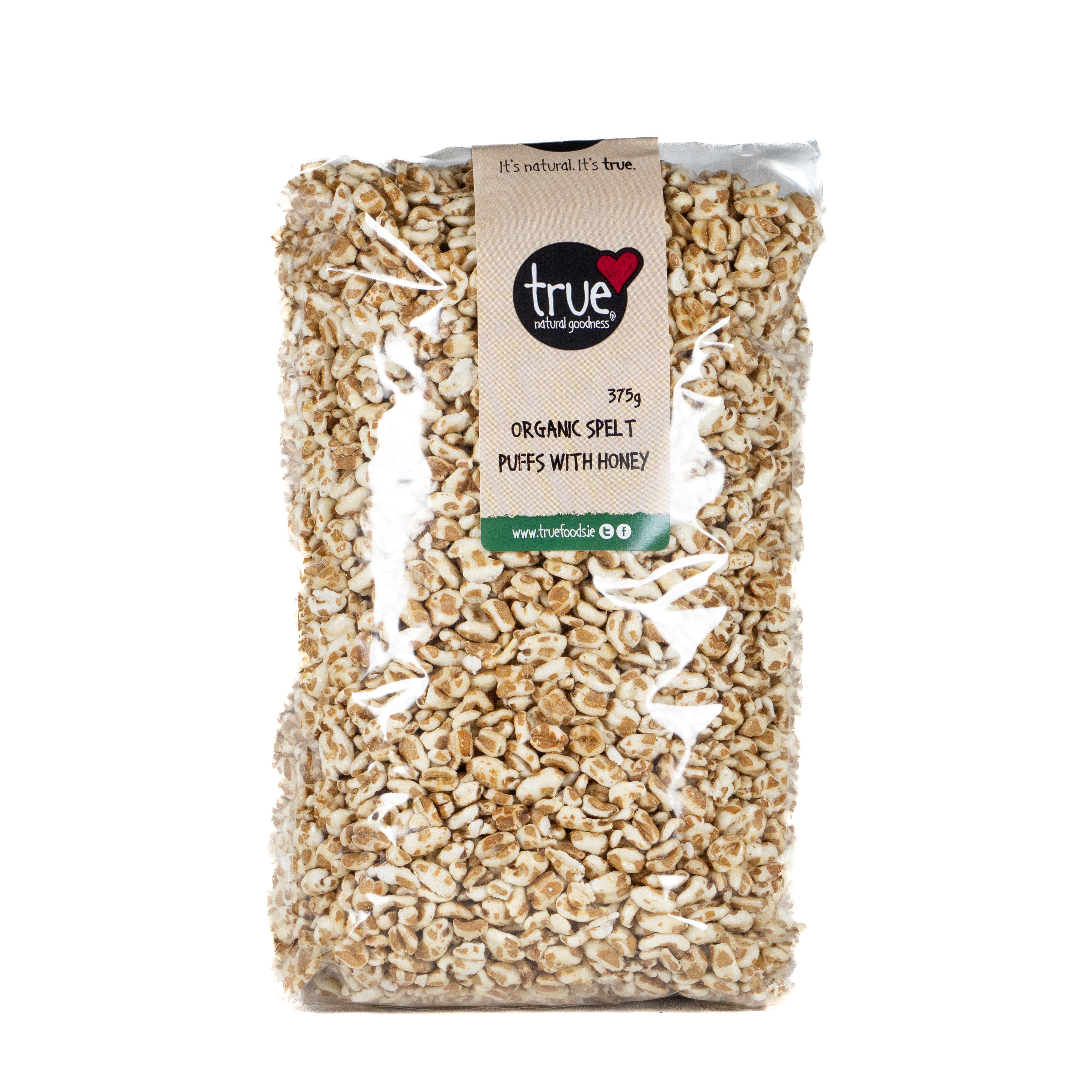 True Natural Goodness Organic Spelt Puffs Honey 375g